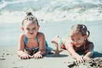 #812369 Little girls, Two, Sand - Rare Gallery HD Wallpapers